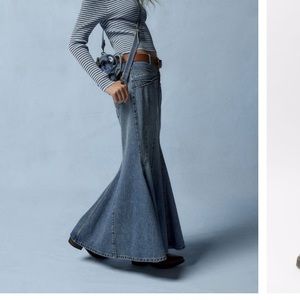 Urban Outfitters BDG Kendall Denim Maxi Skirt